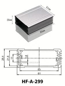 Split <b>Metal</b> Electrical Junction <b>Box</b> Custom 6063 Aluminum Alloy Extrusion Car Mobile TV Receiver <b>Box</b> Enclosure Junction <b>Box</b> - Product Image 3