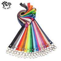 Gantungan kunci kain nilon kosong kustom gantungan kunci karyawan lanyard dipersonalisasi Logo dicetak tali leher untuk promosi atau konferensi
