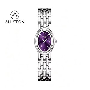 Reloj de <span class=keywords><strong>Mujer</strong></span> de Lujo, Marca Famosa, Ovalado, Estilo Antiguo, Números Arábigos Dorados, Movimiento de Cuarzo, Caja de Aleación, Diseño Minimalista y Ligero - Product Image 5