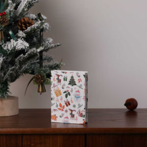 Lampe de lecture pliable créative, décorations de Noël, dessin en bois, contrôle tactile, recharge USB, blanc chaud, batterie - Product Image 5