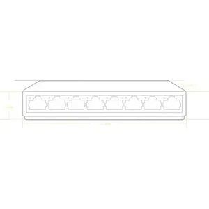 ฮับอินเทอร์เน็ตสวิตช์อีเธอร์เน็ต Rj45 8ต่อสวิตช์สีแดง100เมตร - Product Image 4