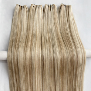 Di qualità di lusso doppio disegnato europeo Remy umano genio trama <span class=keywords><strong>capelli</strong></span> estensione scuro/luce/pianoforte/Balayage colore in magazzino - Product Image 4