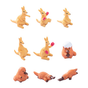 งานฝีมือเรซิ่นรูปสัตว์จิ๋ว จิงโจ้ นกแก้วน้ำ ของตกแต่งสวน ของประดับตกแต่งโต๊ะทำงาน ของตกแต่งบ้านสไตล์ศิลปะ - Product Image 5