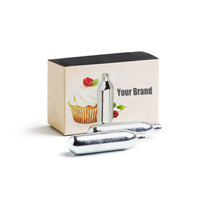 Custom Branding <b>Canister</b> Disposable Stainless Steel Cartridges Gas Cylinder <b>Whipped</b> <b>Cream</b> Charger - Product Image 1
