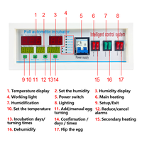 Pengontrol Inkubator Telur Universal XM-26G Langsung dari Pabrik AC160-240V Ventilasi Otomatis Alarm Pengatur Suhu dan Kelembapan
