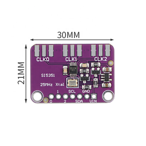 DC 3V-5V Si5351A si53551 I2C generatore di Clock scheda Breakout modulo generatore di segnale orologio 8KHz-160MHz per <span class=keywords><strong>Arduino</strong></span> - Product Image 5
