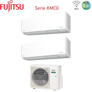 Aire acondicionado Fujitsu Dual Split Inverter KM AIRSTAGE Serie 9 + 14 con AOEG18KBCA2 Wi-Fi integrado 9000 + 14000 en el - Product Image 3