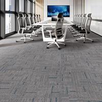 Dalles de moquette professionnelles pour salle de conférence 50x50, boucles multi-niveaux, fibre PSR, ignifuge B1, antistatique