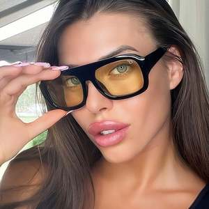 Gafas de Sol Cuadradas con Marco Pequeño, Diseño Retro y Punk, con Logotipo Personalizado 2026, Protección UV400, Coloridas con Estampado de Leopardo, para Hombre y Mujer - Product Image 1