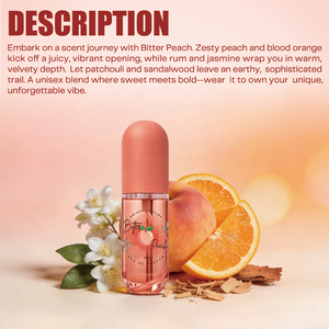 Parfum personnalisé avec logo, parfum de pêche, orange, cardamome, <span class=keywords><strong>rhum</strong></span>, jasmin, patchouli, <span class=keywords><strong>vanille</strong></span>, 50 ml EDP, parfum longue durée pour femmes, vaporisateur - Product Image 4