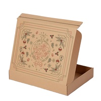 Boîte vide d'affranchissement de carton de boîte-cadeau de Noël Boîte d'emballage durable recyclable écologique unique