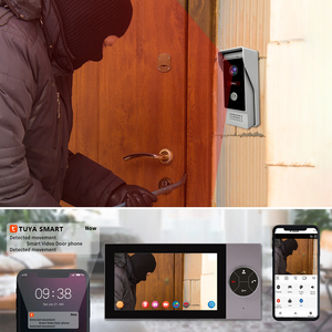 Hệ thống chuông cửa <span class=keywords><strong>video</strong></span> Wifi thông minh Tuya bán chạy nhất, 4 dây, màn hình 7 inch, camera chống nước, có tầm nhìn ban đêm, dùng cho biệt thự ngoài trời - Product Image 5