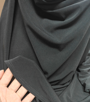 Hiyab Deportivo Transpirable con Botones para Mujeres Musulmanas, Hiyab Instantáneo Amira con Lazos Ajustables en la Parte Trasera