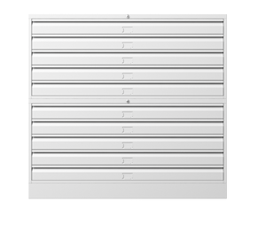 Armoire de rangement moderne verrouillable à 5 tiroirs en acier blanc pour atelier scolaire et hôtel pour classeur et rangement de papier - Product Image 4