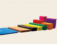 Tuiles de couleur personnalisées, multicolores, en EVA souple, imprimées, lavables, carrés de comptage pour l'entraînement arithmétique