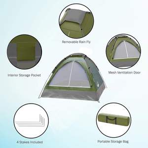 Carpa de Camping Wakeman Outdoors <span class=keywords><strong>para</strong></span> 2 Personas, Ligera, Tipo Extendido, de Verano, con Una Habitación, Portátil, con Bolsa de Transporte, Impermeable - Product Image 5