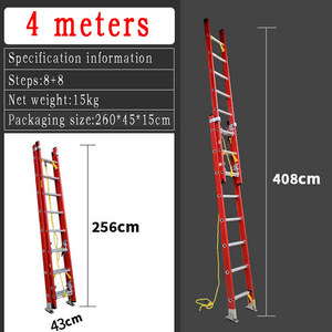 <span class=keywords><strong>Escalera</strong></span> Extensible <span class=keywords><strong>de</strong></span> Fibra <span class=keywords><strong>de</strong></span> Vidrio MIDE <span class=keywords><strong>de</strong></span> 24 pies, 28 pies, 32 pies, 36 pies y 40 pies, Roja y Amarilla, <span class=keywords><strong>Escalera</strong></span> <span class=keywords><strong>de</strong></span> Seguridad <span class=keywords><strong>de</strong></span> Fibra <span class=keywords><strong>de</strong></span> Vidrio Reforzada con Polipropileno (FRP) - Product Image 5