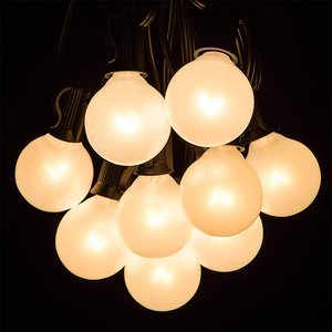 10Ft 25 G40 Ampoules À Incandescence Lumières Connectable Extérieur <span class=keywords><strong>Vintage</strong></span> Ampoules Globe Patio Jardin Décoration Chaîne - Product Image 6