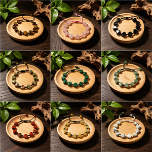 Braccialetto Artigianale con Perline in Pietra Naturale, Motivo a Cuore, Romantico e Trendy, Amore Eterno, <span class=keywords><strong>Regalo</strong></span> per Coppie per San Valentino e Anniversario - Product Image 2