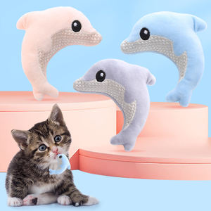 High Quality Interactive Simulated Dolphin Shape Chew Toy for Dogs and <b>Cats</b> Soft <b>Plush</b> Material Wholesale Pet Toy - Product Image 1