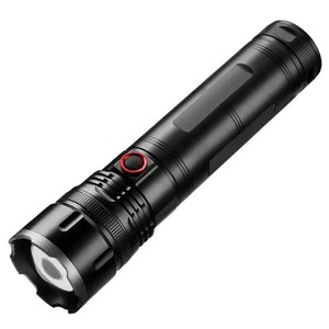 <b>Rechargeable</b> <b>Flashlight</b> 1000M Beam Zoomable Led Outdoor Tactical Torch With Sos Mode Brushed Finish - Product Image 2