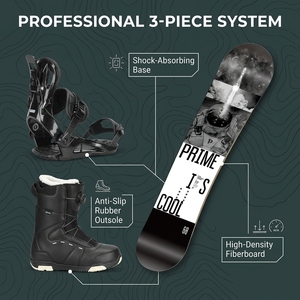 Venta al por Mayor de Esquís de Aluminio Negros Ajustables de Alta Calidad y Fijaciones para Snowboard, Fijaciones para Hombre - Product Image 3