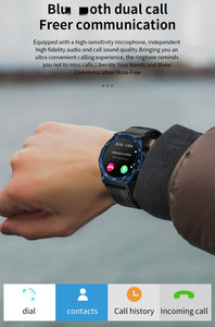 Mới kinh doanh thể thao xuất hiện tai nghe thông minh xem 2 trong 1 BT cuộc gọi Heart Rate huyết áp lc18 Xem với Earbuds - Product Image 3