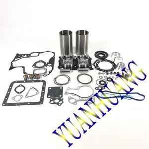 ZB600 motor rebuild kit wtih volle dichtung kit FÜR KUBOTA ZB600 diesel motor zylinder liner kolben & ringe lager washer