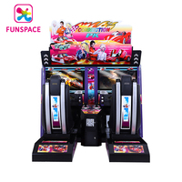 Funspace Machine de jeu d'arcade à pièces Double Player Twins Outrun Racing Machine de jeu pour le divertissement Game Center Venue