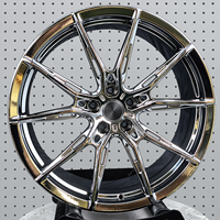 Jantes 5x114.3 de 17 à 24 pouces pour course de dragster, chromées, multi-rayons, finition argent brillant pour BMW E30 E36 E46 Audi RS6 Porsche 911 Nissan