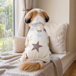 PETCIRCLE Pet <b>Clothes</b> <b>for</b> Spring and Autumn: <b>Small</b> <b>Dog</b> Puppy Onesie with Leash, Soft and Cozy Home Wear - Product Image 1