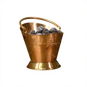 Handmade Copper <b>And</b> Brass Coal <b>Bucket</b> Prime Quality Customized Shape Coal <b>Bucket</b> For Indoor <b>And</b> Outdoor Use - Product Image 1