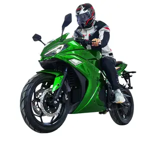 2024 yeni tasarım elektrikli motosiklet 17 inç 2700W 100KM/saat hız 90KM aralığı büyük yetişkin elektrikli motosiklet