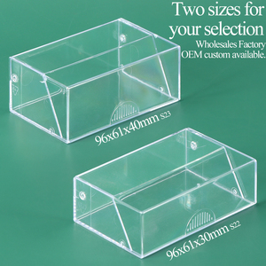 SUNSHING Clear Name Card Case Tabletop Name Display Box Transparent Cards Display <b>Counter</b> Stand Acrylic Business Card Holder - Product Image 2