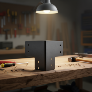 Kit de 8 soportes de esquina de 6,5x6,5x6,5 pulgadas, soportes angulares de 165x165x165 mm para soporte de banco de trabajo - Product Image 2