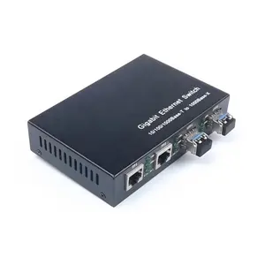 Gigabit 2 Rj45イーサネット2 SFP Fiber OpticにCopper Media Converter