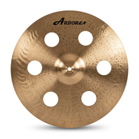 Cymbale de batterie professionnelle 16 pouces en bronze B20, série Gravity, perforée O-Zone, pour kit de batterie