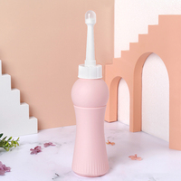 Pulvérisateur de bidet portable rose de luxe 500 ml, pulvérisateur de toilette à main, bouteille de lavage de voyage, accessoire d'hygiène personnelle pour salle de bain