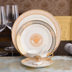 Offre Spéciale : Ensemble de 4 tasses et soucoupes en or, vaisselle royale de luxe en porcelaine - Product Image 2
