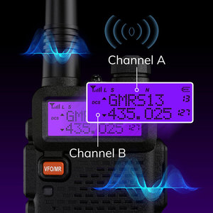 Lot de 2 radios portables bidirectionnelles FM VHF professionnelles GMRS Baofeng UV-5G Pro 5W - Product Image 1