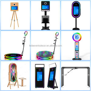 LEDA Livraison rapide Ipad Photo Booth Stand Party Portable IPad Photo <span class=keywords><strong>Videobooth</strong></span> Selfie Shell - Product Image 5