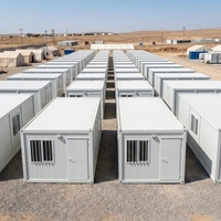 Bureau conteneurisé amovible pour une personne, 20 pieds, préfabriqué, cabine de chantier, poste de garde, cabine de sécurité, conception modulaire en acier léger ISO