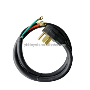 4 Wire 40A Black Range Cord SRDT 8 AWG*2+10 AWG*2 Superior Conductivity Appliance Cords