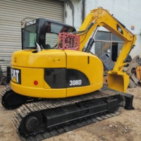Mini-excavatrice CAT 308D d'occasion, faible nombre d'heures de fonctionnement, Caterpillar d'origine, bon état, matériel de construction d'occasion à vendre