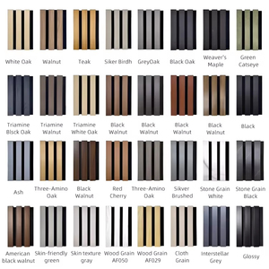 Ouyuan công nghệ gỗ tường đá đen trần cách âm bằng gỗ veneer Acoustic Panels đối với Studios phòng tập thể dục 3D thiết kế mô hình akupanel - Product Image 4