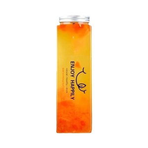 Huisdier Transparante Vierkante <span class=keywords><strong>Plastic</strong></span> Drinkbeker Met Deksel Fles Voor Melk Thee Koffie Frisdrank Afhaalmaaltijd Verpakt 300 380 400 <span class=keywords><strong>500</strong></span> 650 700Ml - Product Image 6