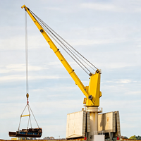 Grue marine sur pont personnalisée de 1 à 50 tonnes pour la manutention de navires, des barges de fret, des bateaux de pêche et le levage maritime général en chantier naval