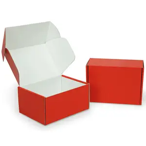 Boîtes d'expédition avec logo personnalisé pour petites entreprises Petites boîtes en carton ondulé pour emballage de boîtes-cadeaux