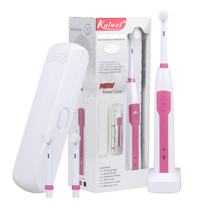 <span class=keywords><strong>Brosse</strong></span> <span class=keywords><strong>à</strong></span> dents <span class=keywords><strong>rechargeable</strong></span> certifiée CE avec tête oscillante et rotative, étanche IPX7, prête pour les voyages, blanchiment des dents - Product Image 1