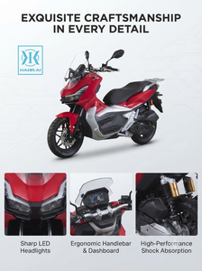 Scooter d'aventure EEC <span class=keywords><strong>150cc</strong></span> 10kW monocylindre 4 temps refroidi par air, frein à disque ABS, pneu avant 14 pouces, léger, réservoir 11L - Product Image 4